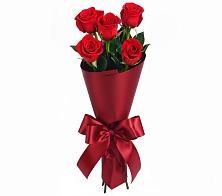 Букет 5 Красных роз Эдлесс Лав в Шигоны