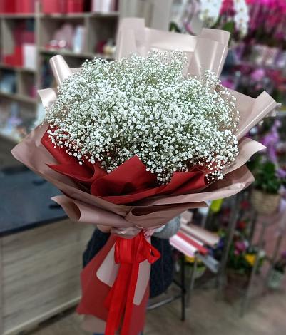 Букет цветов из: Гипсофила в Шигоны