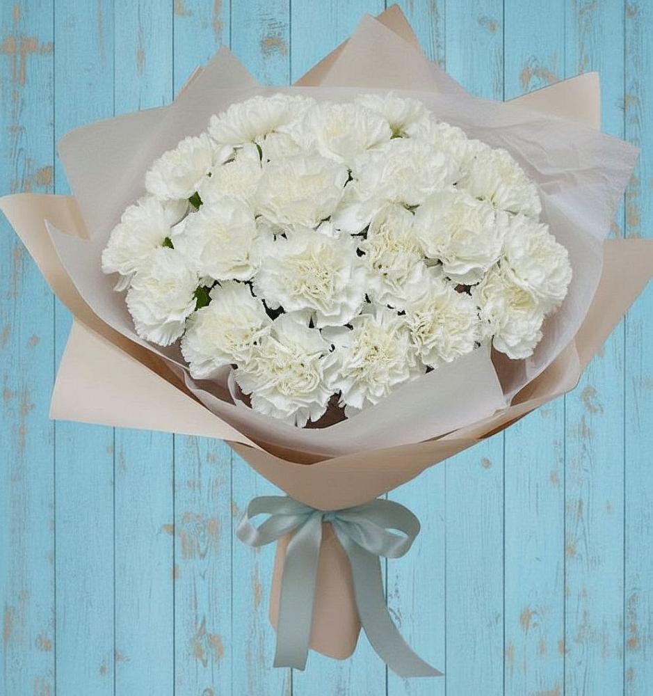 Букет цветов из: Гвоздики в Шигоны