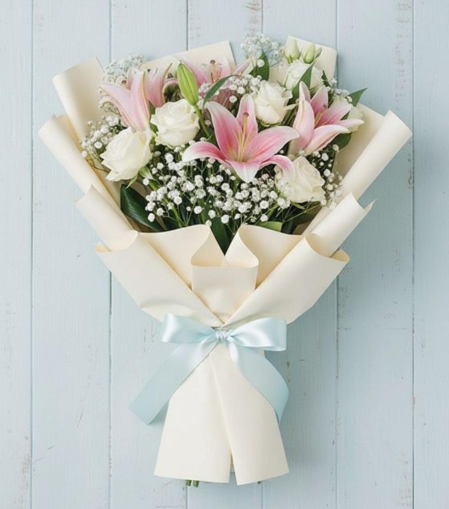 Букет цветов из: Лилии в Шигоны