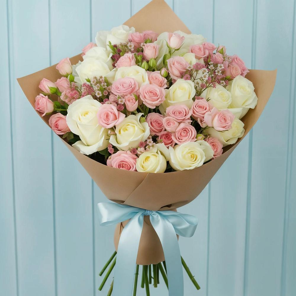 Букет цветов из: Розы в Шигоны