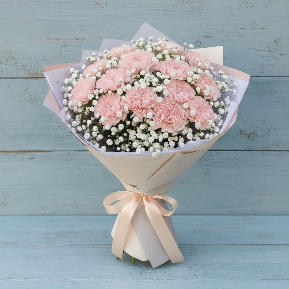 Букет цветов из: Гвоздики в Шигоны