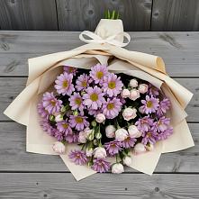 Букет цветов из:  Розы и Хризантемы в Шигоны