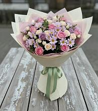 Букет цветов из:  Розы и Хризантемы в Шигоны