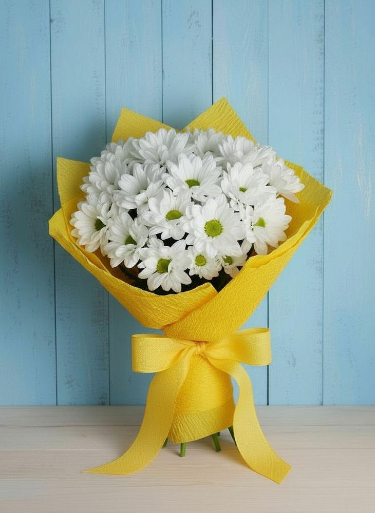 Букет цветов из: Хризантемы в Шигоны