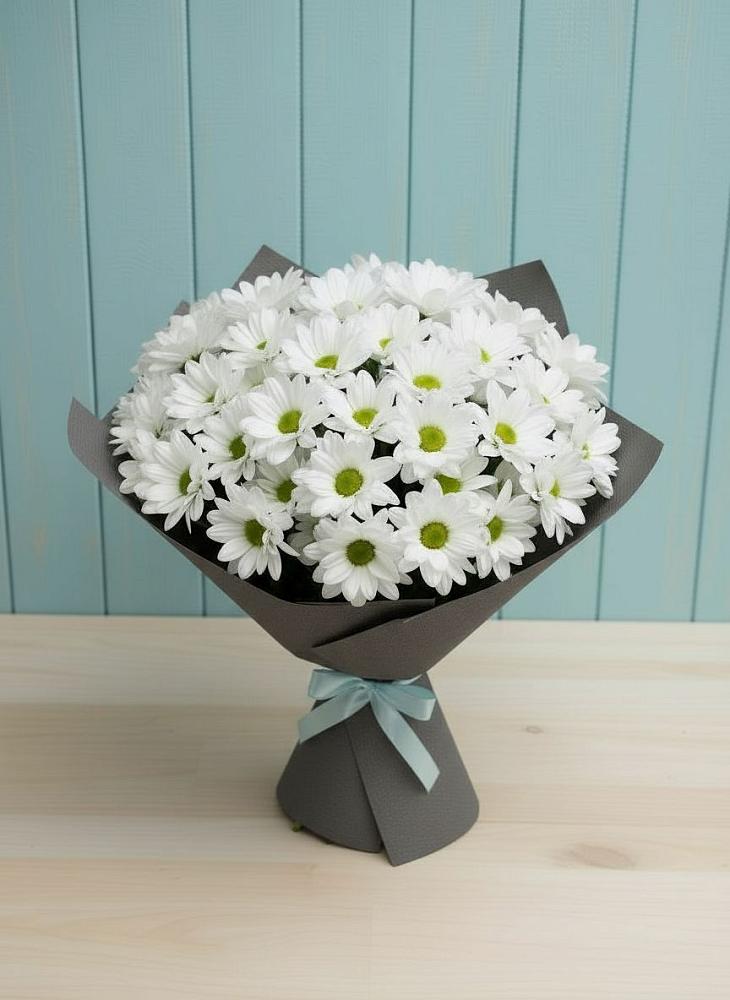 Букет цветов из: Хризантемы в Шигоны