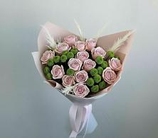 Букет цветов из:  Розы и Хризантемы #REPLACE_PRED# Шигоны