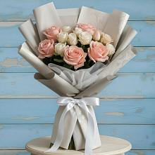 Букет цветов из:  Розы #REPLACE_PRED# Шигоны