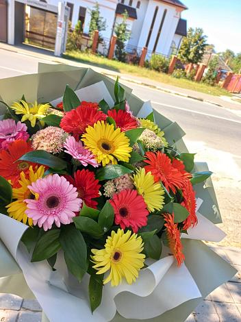 Букет цветов из: Герберы в Шигоны