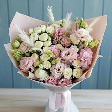 Букет цветов из:  Альстромерии и Розы в Шигоны