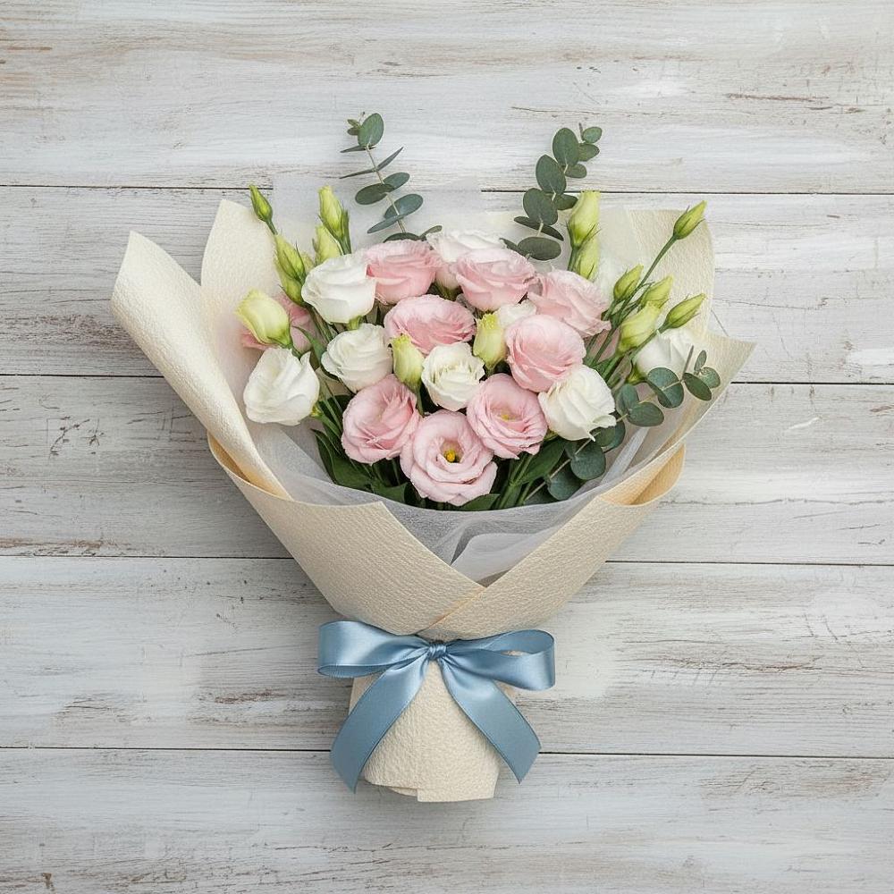 Букет цветов из: Лизиантусы в Шигоны